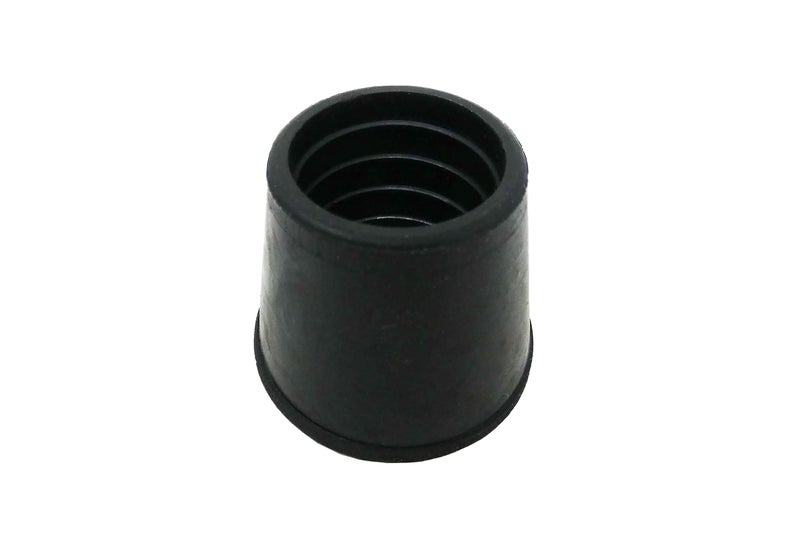 شيبرد هارد وير Shepherd Hardware 8766E أطراف الساق 1-1/2 بوصة القطر الداخلي قبعات أرجل الكرسي المطاطية، 12 عبوة، أسود - Image 1